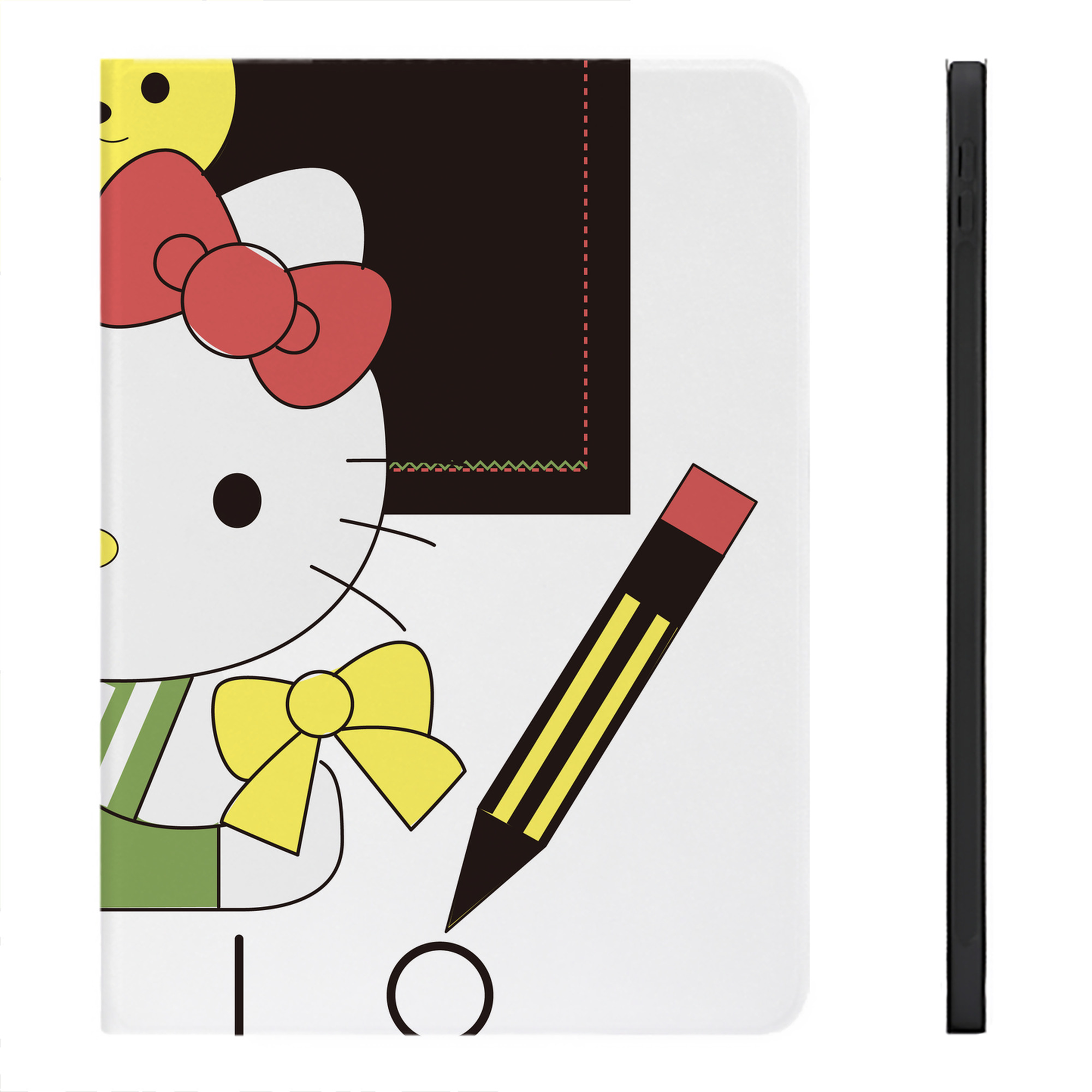 （画像用） Hello Kitty ハローキティ IPadケース ペンホルダー付き ブックスタイルデザイン